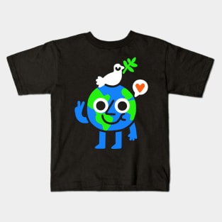 World Peace & Love Kids T-Shirt